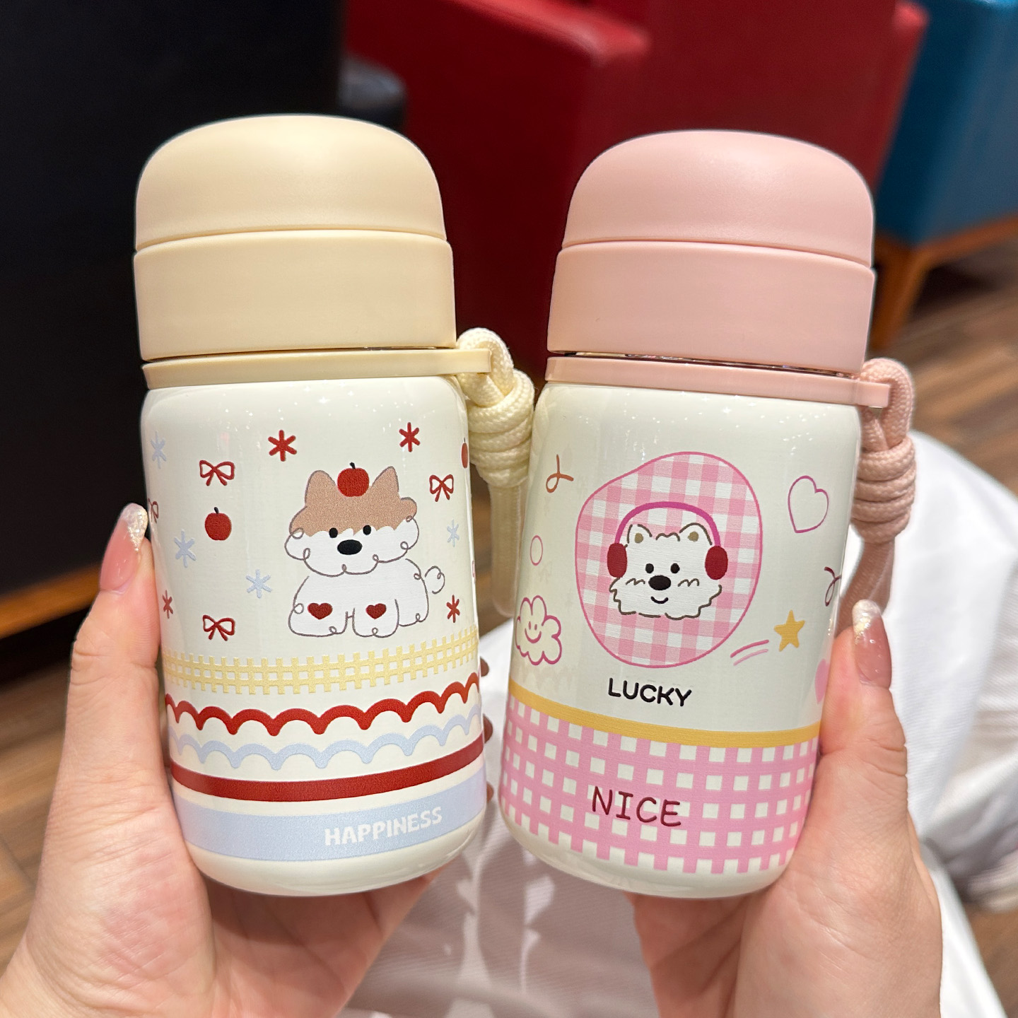 迷你保温杯女生宽口水杯学生