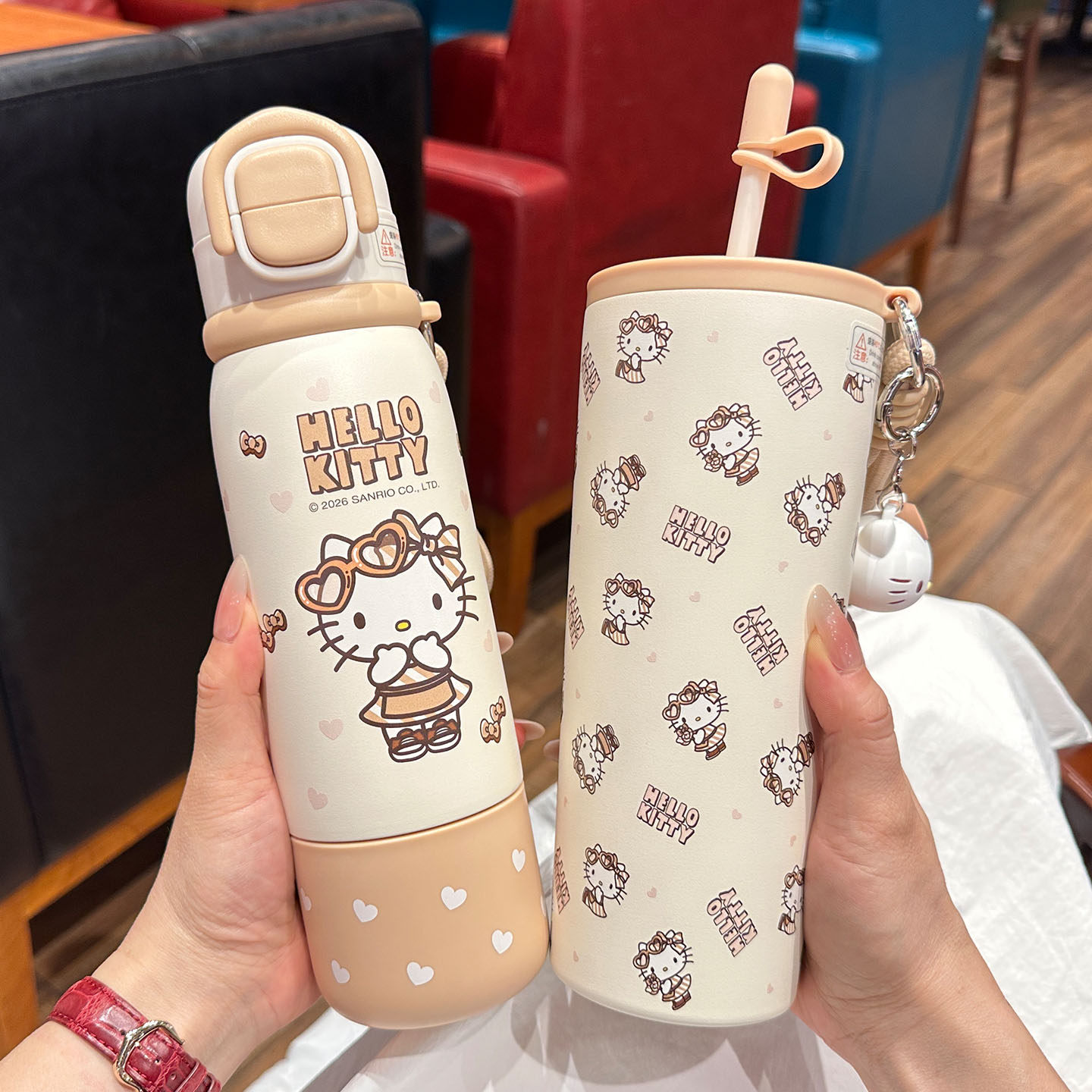HelloKitty高颜值保温吸管杯图片