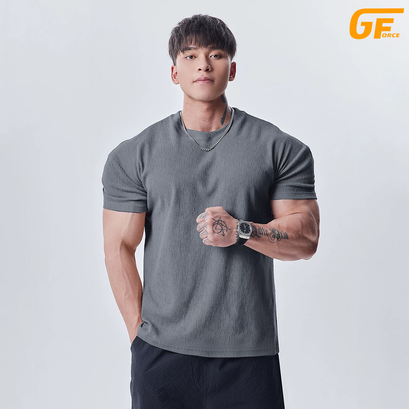 Gale Force肌理收袖口显大凉感短袖T恤男运动休闲健身训练纯色夏,男装,T恤,淘宝优惠券,粉丝福利购,淘宝优惠卷