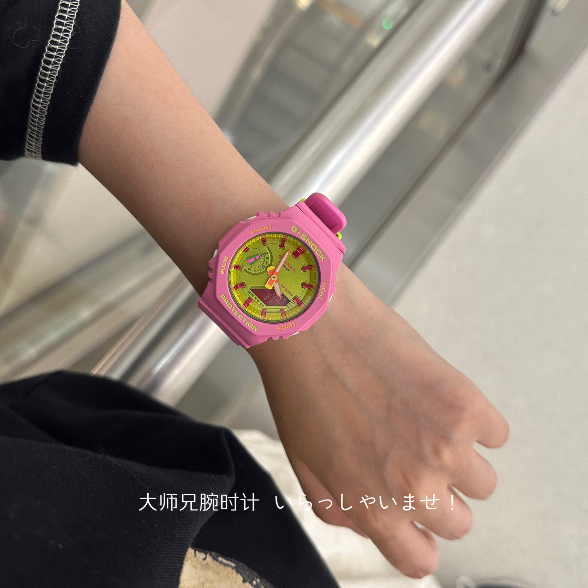 casio新款湖绿色gshock女生手表