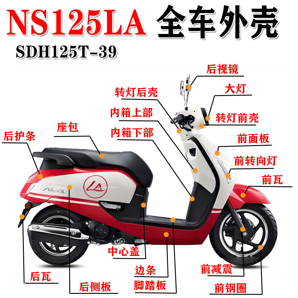 新大洲本田SDH125T-39前面板大灯