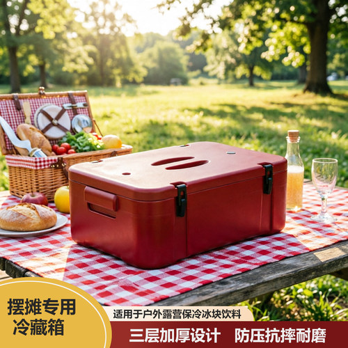 商用外卖冷热两用车载保温箱