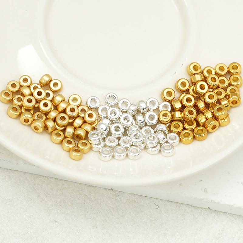 保色桶珠圆柱3.5mm隔珠屿你精选