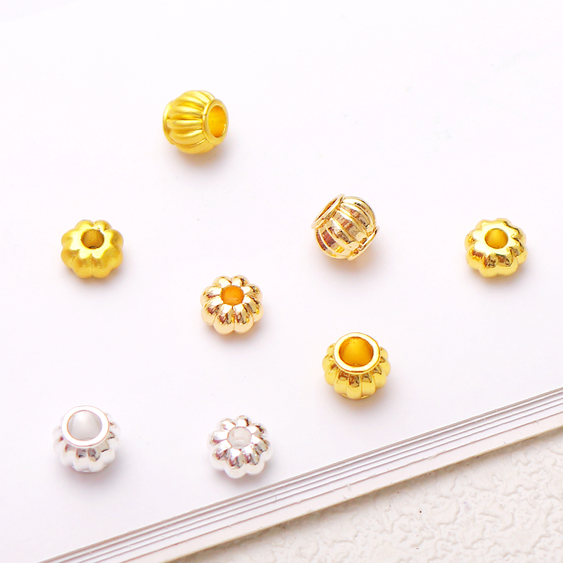 灯笼珠南瓜珠diy手链配饰铜保色