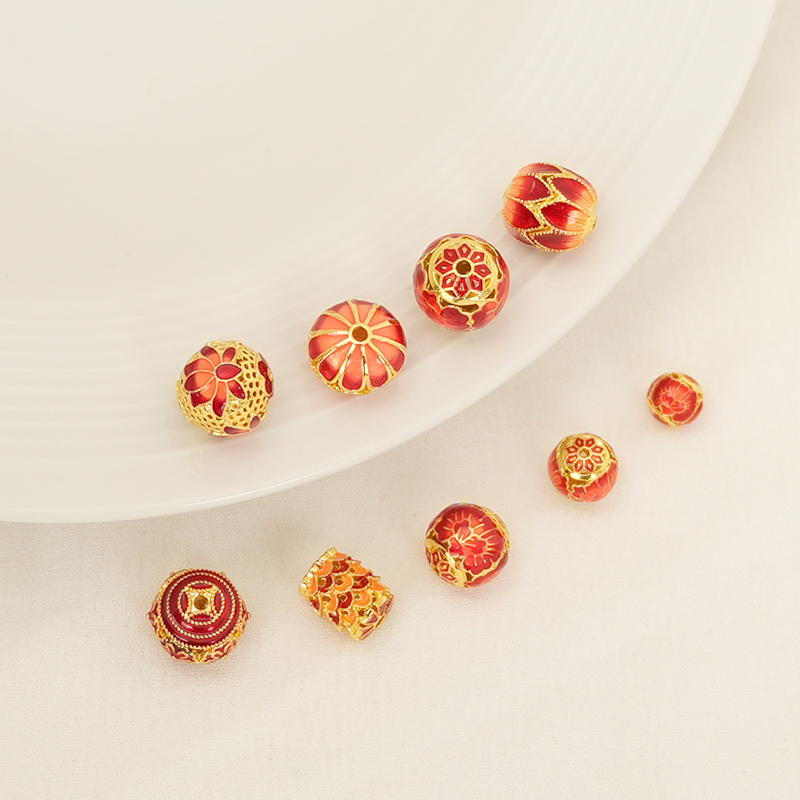 景泰蓝鸿运珠铜镀保色喜运连连