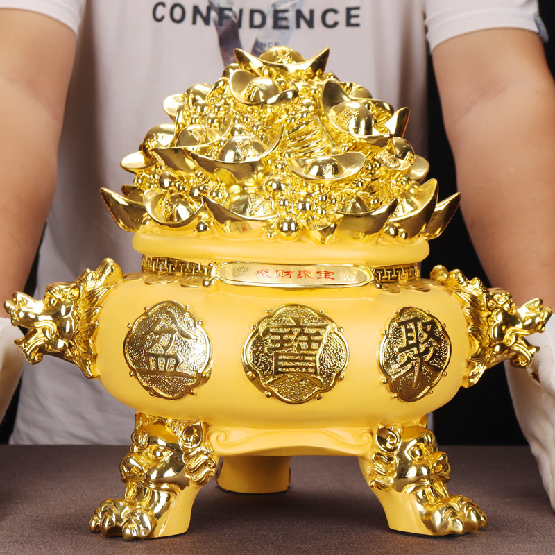 聚宝盆摆件存钱罐装饰品风水招财客厅酒柜店铺收银台乔迁开业礼品,家居饰品,国学摆件,淘宝优惠券,粉丝福利购,淘宝优惠卷
