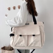 单肩包女大容量斜挎包潮流休闲通勤外出大包男学生上课手提电脑包