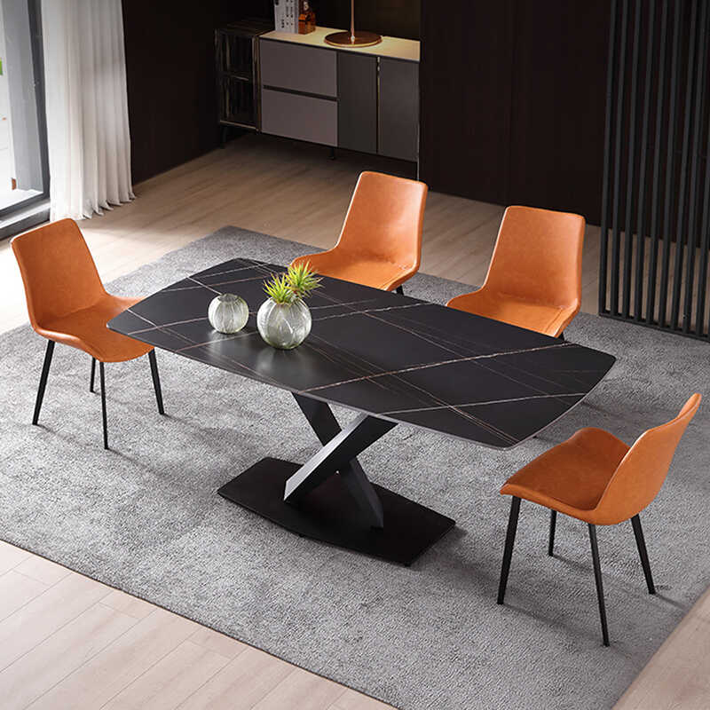 意式高级感岩板餐桌岩魔块300-50