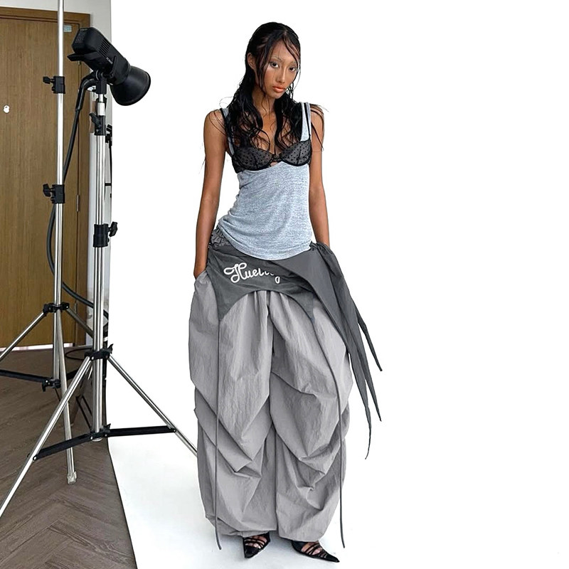 #Sisjuly#高街风波点吊带背心两件套 层次拼接降落伞裤宽松长裤女,女装/女士精品,休闲运动套装,淘宝优惠券,粉丝福利购,淘宝优惠卷