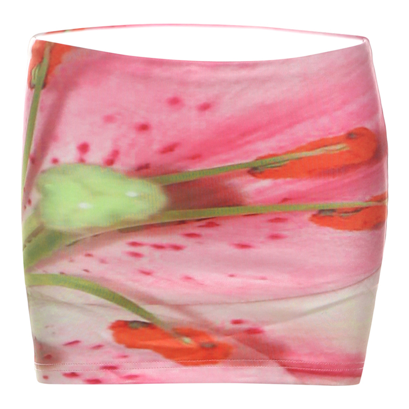 #Sisjuly# Set casual da donna con gonna a mezza lunghezza, stile dipinto a olio, con colletto appeso e gilet color caramella macaron per ragazza dolce_voghion.com