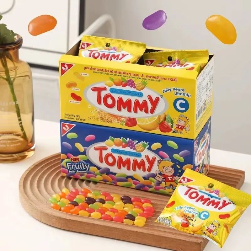 12袋泰国进口TOMMY果冻豆混合水果味软糖维生素C盒装儿童喜糖零食,零食/坚果/特产,软糖/果味糖/凝胶糖果,淘宝优惠券,粉丝福利购,淘宝优惠卷