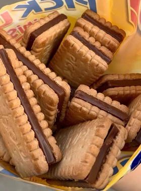 德国进口Bahlsen百乐顺PICKUP牛奶巧克力味夹心饼干28g多口味早餐