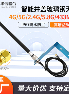 防水智能井盖玻璃钢4G 5G 433MHZ 2.4G/5.8G双频物联网NB水表天线