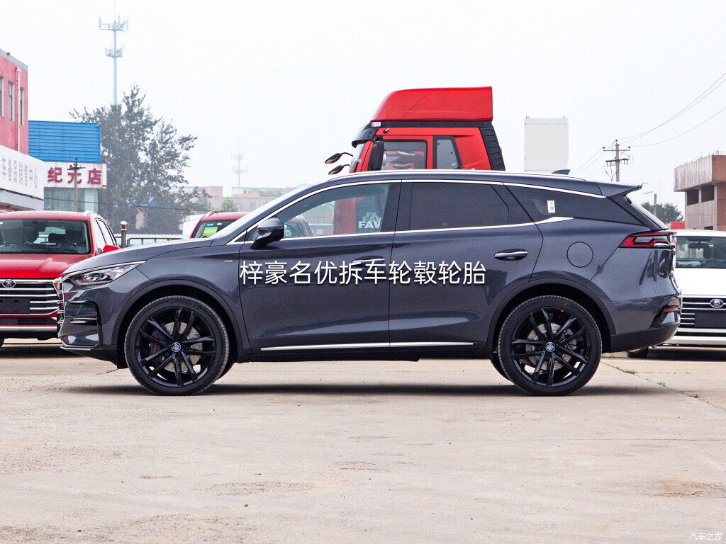 2021款比亚迪唐DM原装22寸轮毂 马牌轮胎265/40R22 20寸EV