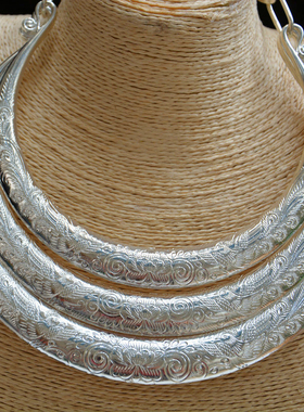 中国民族特色藏银项圈复古舞蹈