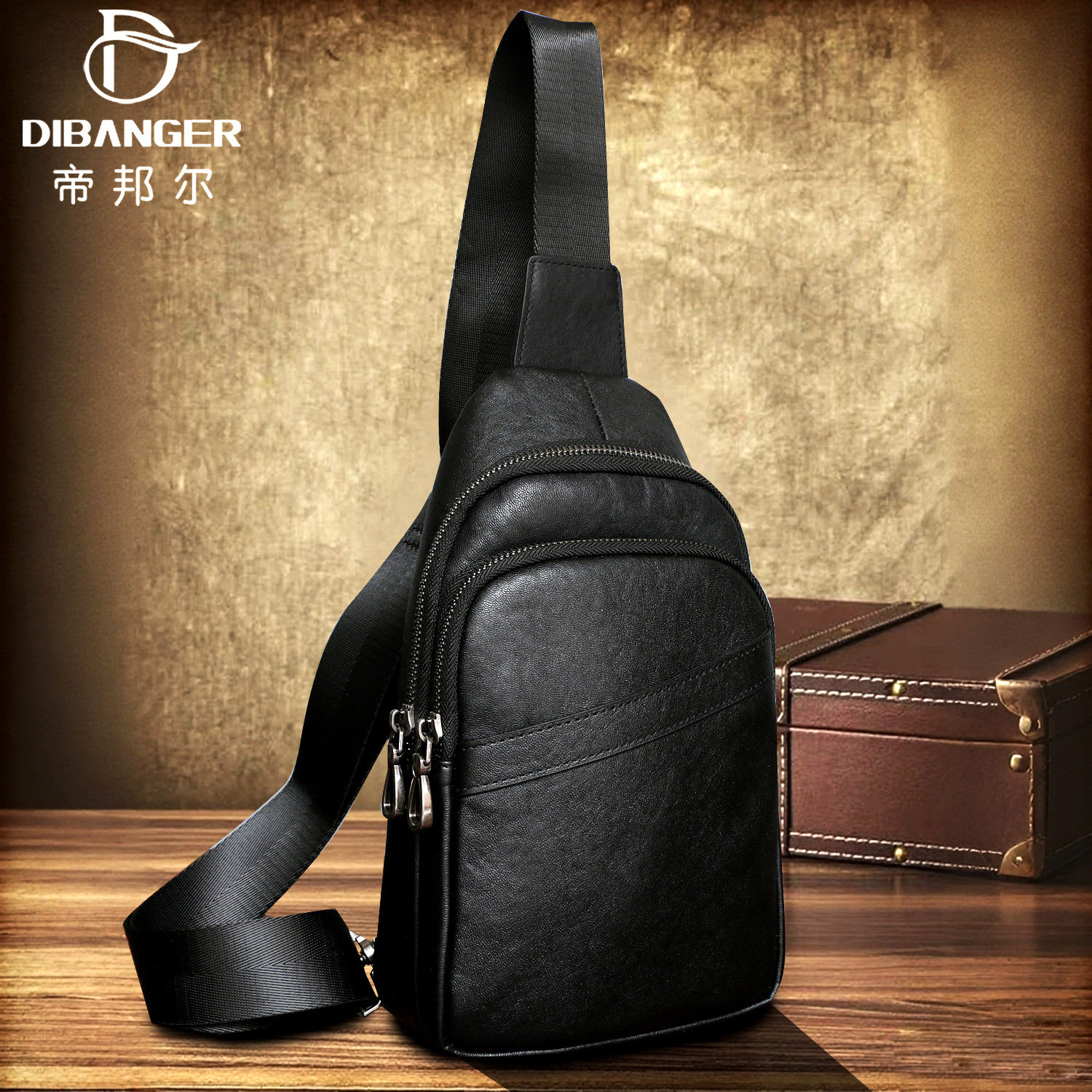 新款男士真皮胸包软皮男包斜挎包户外休闲斜背包头层牛皮胸前挎包,箱包皮具/热销女包/男包,胸包,淘宝优惠券,粉丝福利购,淘宝优惠卷