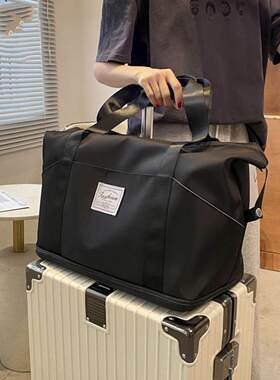 轻便型旅行包大容量女轻便手提登机包学生可套拉杆箱行李包收纳袋