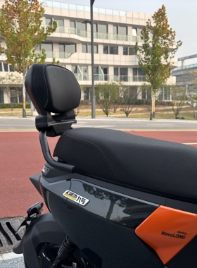 适用九号电动车靠背M/N/F/E/Q系后座腰靠背九号大靠背黑色通用款