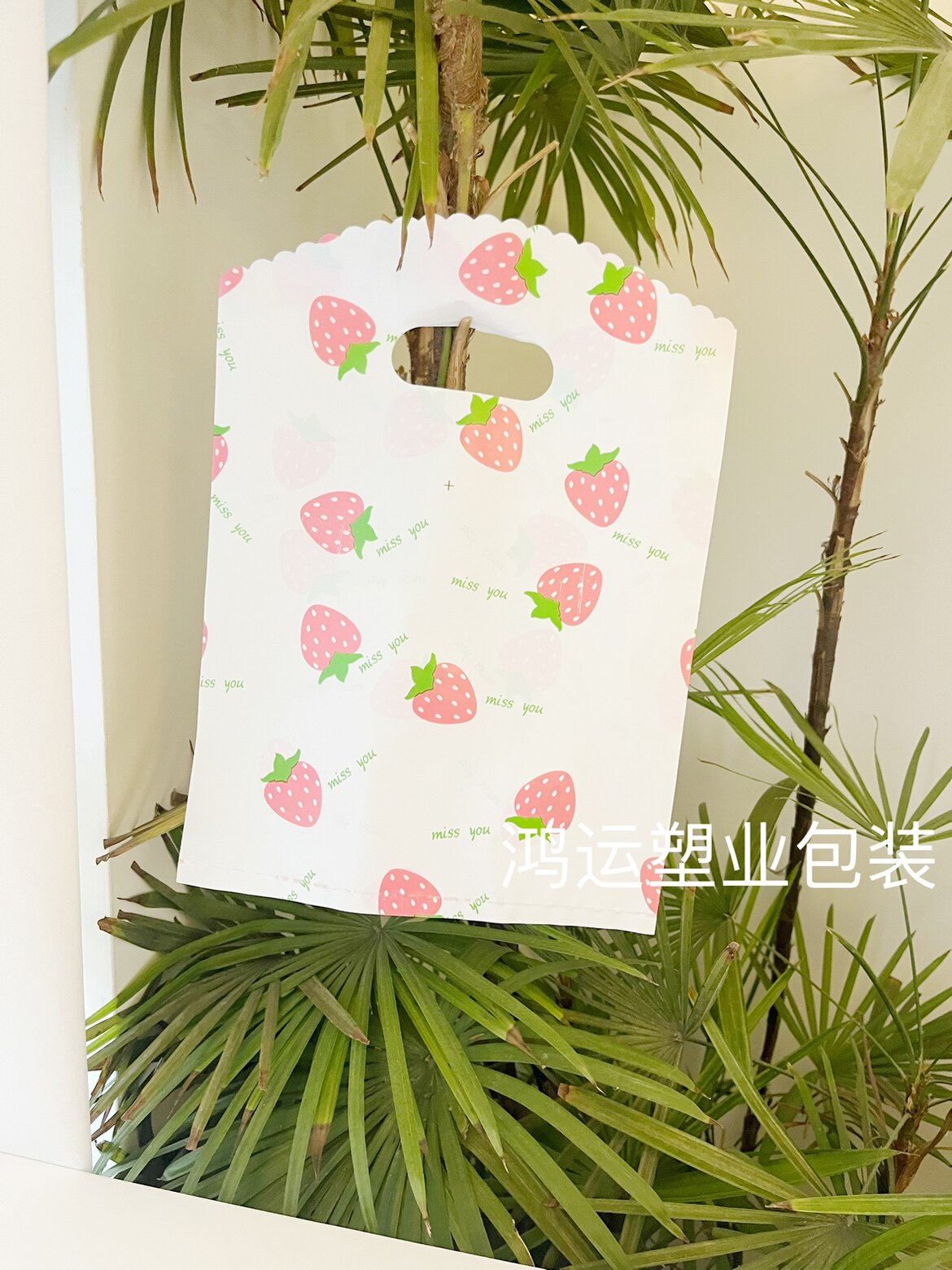 礼品袋子塑料手提袋透明包装袋小化妆品袋定制服装袋内衣女童装袋