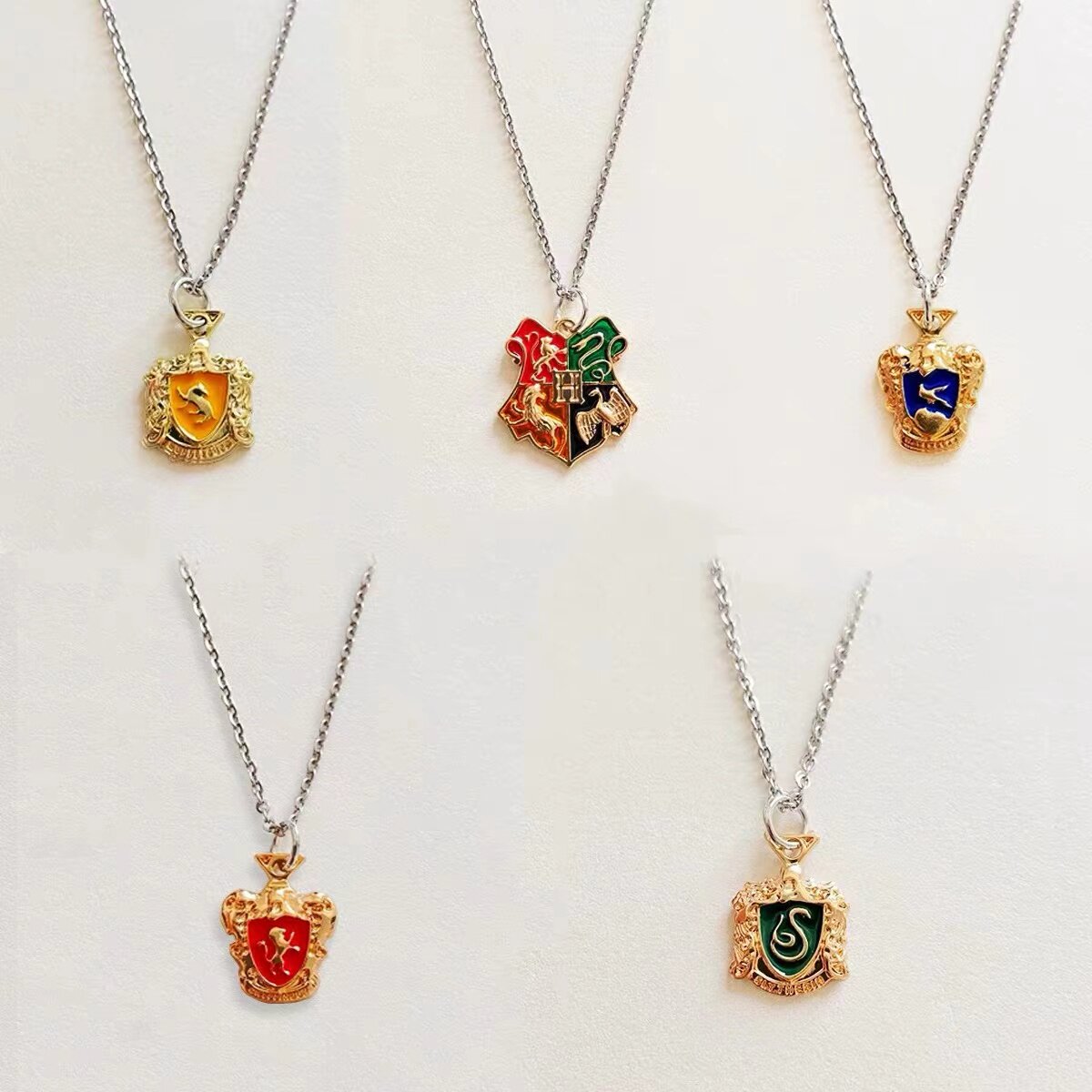 哈利波特系列挂坠学院吊坠项链魔法石斯莱特林周边生日礼物女饰品