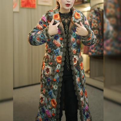 冬季新款中长款棉衣中老年大衣