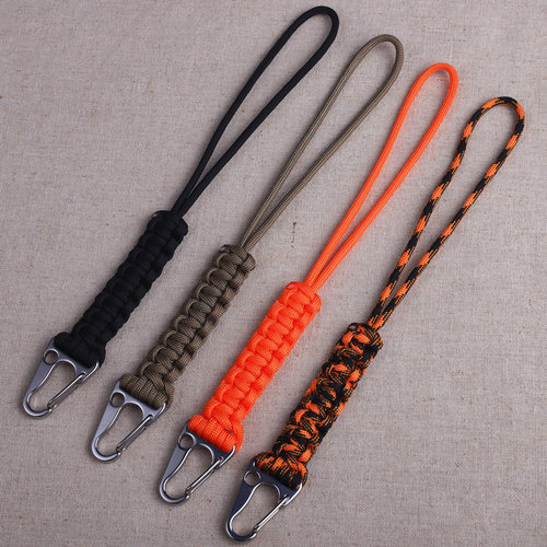 不锈钢扣头战术伞绳手工编织