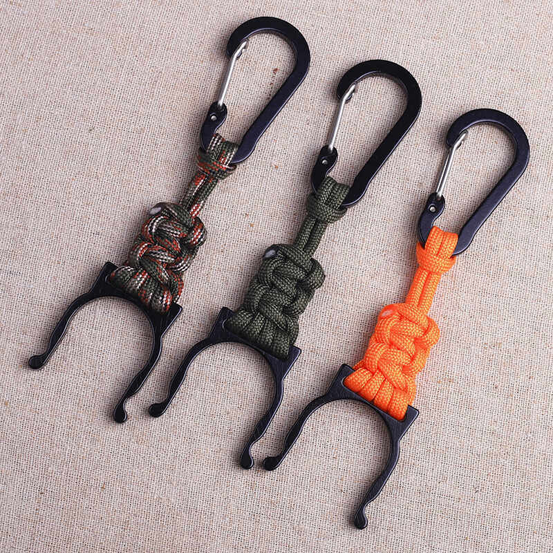 改良款手工编织水瓶挂扣