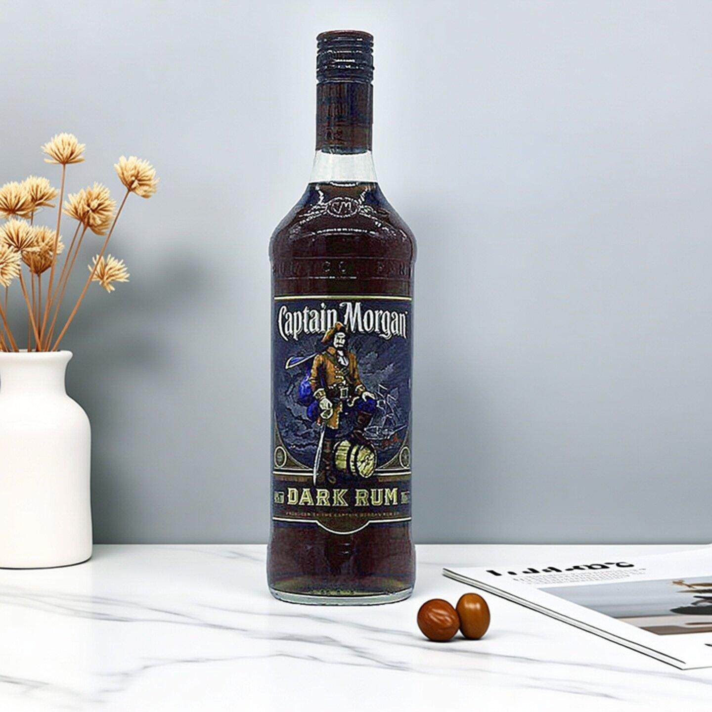 摩根船长黑朗姆酒CAPTAIN MORGAN烘培鸡尾酒基酒瓶装英国进口洋酒