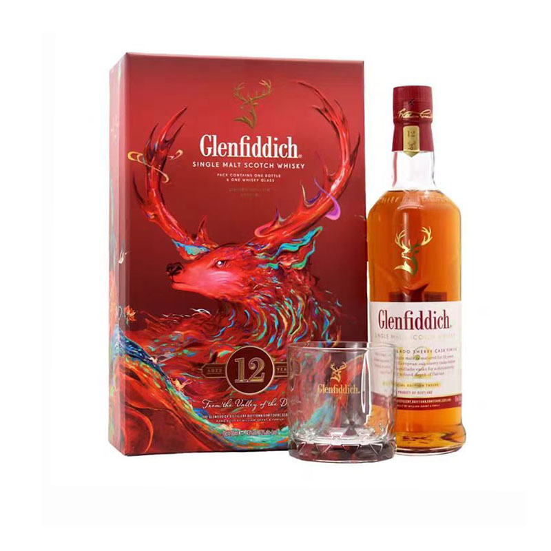 格兰菲迪12年天使雪莉桶单一麦芽苏格兰威士忌GLENFIDDICH700ml