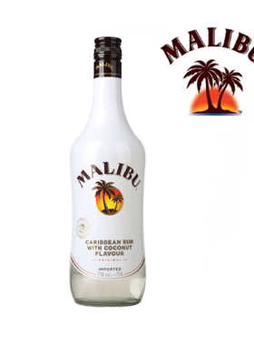 马利宝朗姆酒加勒比椰子烘焙基酒MALIBUCoconut700ml瓶装进口洋酒
