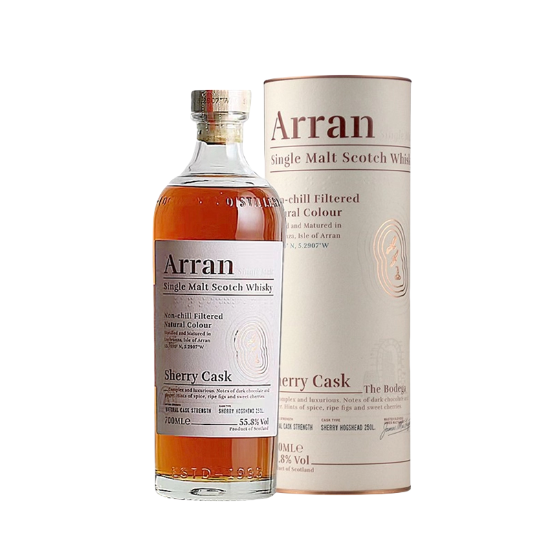 艾伦精选博帝佳雪莉桶强威士忌酒