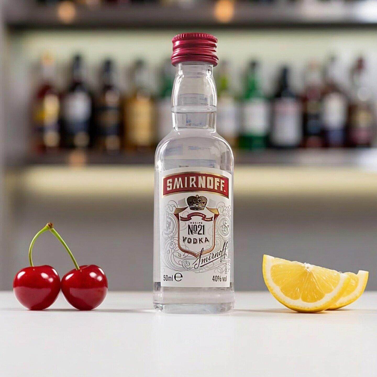 斯米诺伏特加 皇冠红牌原味鸡尾酒基酒正品洋酒SMIRNOFF 50ml