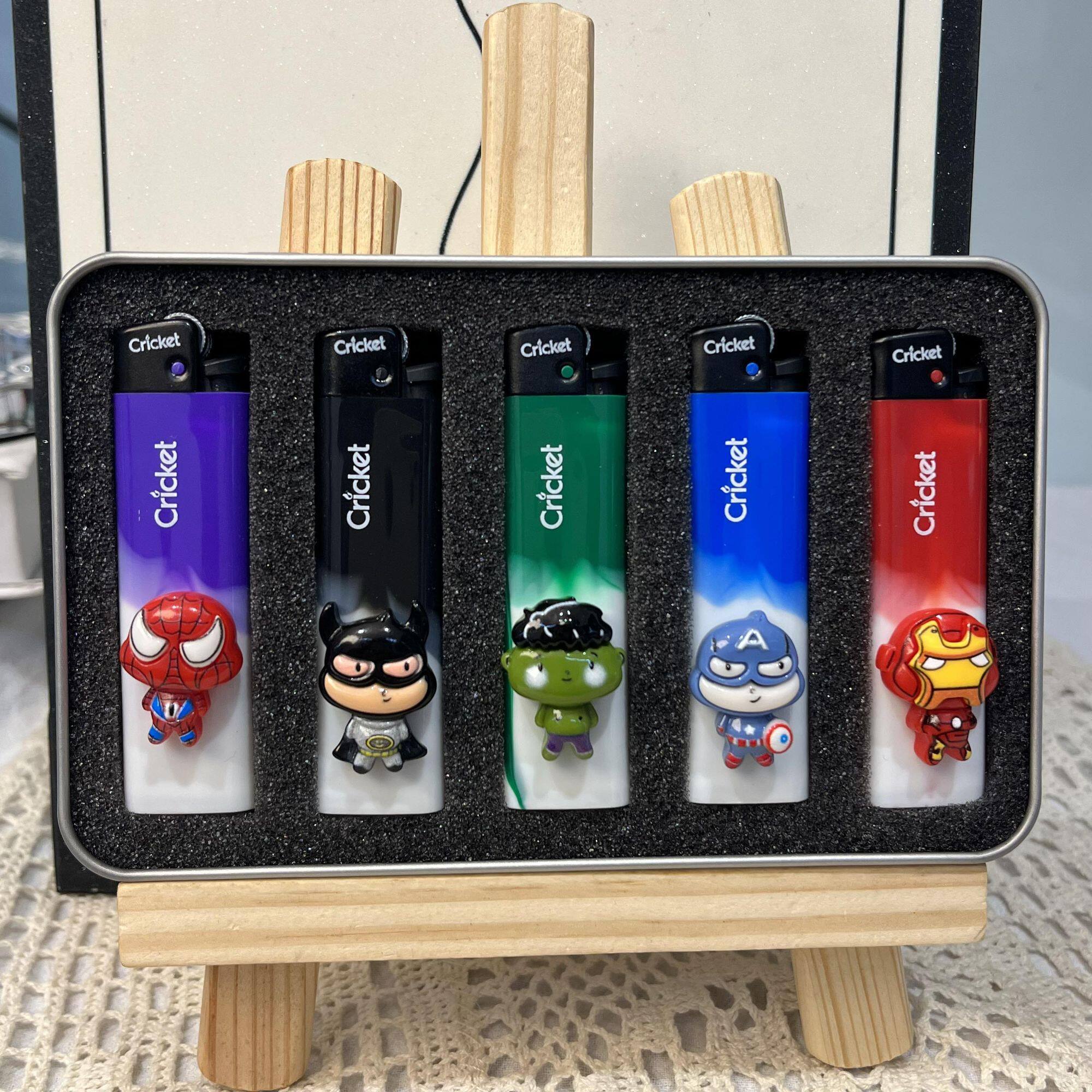 正品草蜢cricket砂轮打火机创意复仇者联盟个性高颜值一次性明火