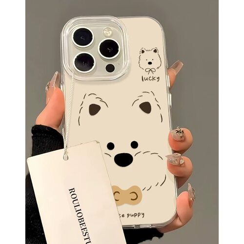 简约西高地小狗适用苹果17promax手机壳15可爱iPhone16少女14plus创意13小众12华为p70荣耀vivo小米红米OPPO