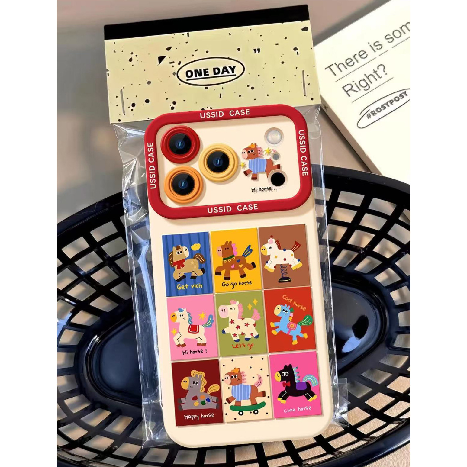 九宫格小马适用苹果17promax手机壳iPhone16可爱15plus喜庆13/14新款12本命年11华为p70荣耀vivo小米红米OPPO,3C数码配件,手机保护套/壳,淘宝优惠券,粉丝福利购,淘宝优惠卷