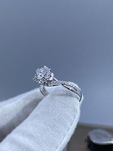 人工培育钻石河南实验室人造合成钻石18K金钻戒戒指婚戒定制加工