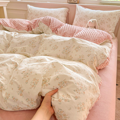 2025新款全棉豆豆绒被套