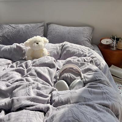 ins冬季加厚保暖牛奶绒四