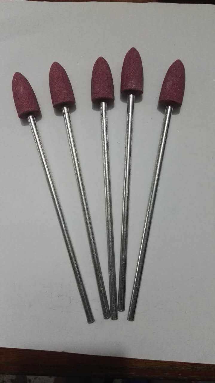 加长柄砂轮磨头 铬刚玉加长柄电磨头直径20mm*6柄 总长210mm