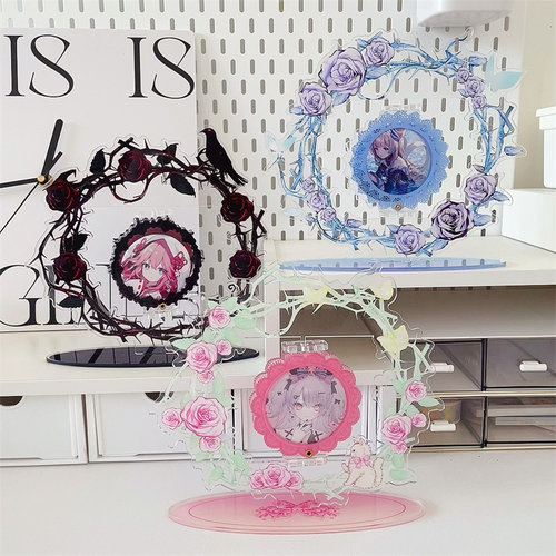 吧唧展示架立牌旋转展示架