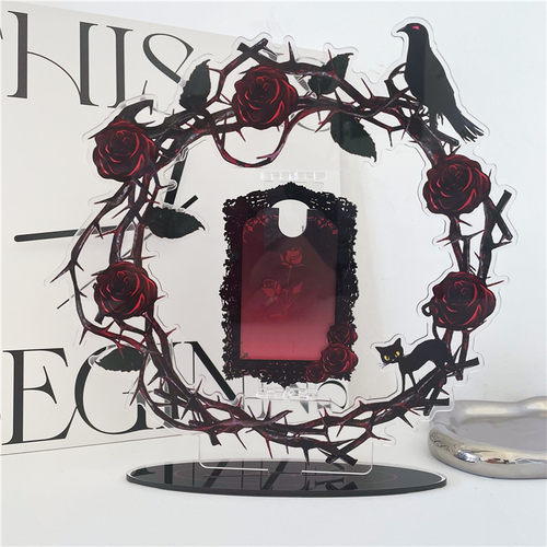 拍立得照片立牌原创亚克力可旋转