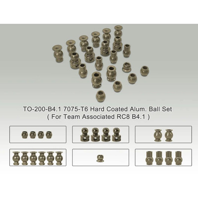T-WORK'S AE RC8B4.1 铝合金球头套装TO-200-B4.1 RC遥控车模型