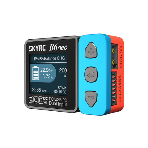 Skyrc B6neo 牛B6 电源 电量检测 DC200W PD80W智能平衡充电器