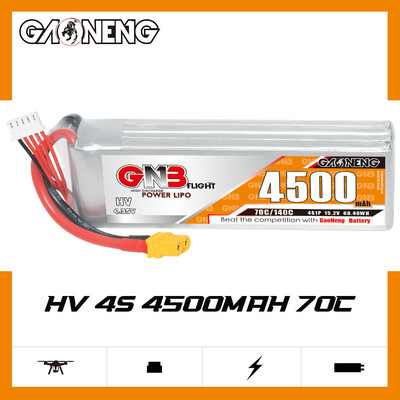 GNB高能4500mAh 4S 15.2V 70C HV遥控攀爬车动力聚合物电池RC模型
