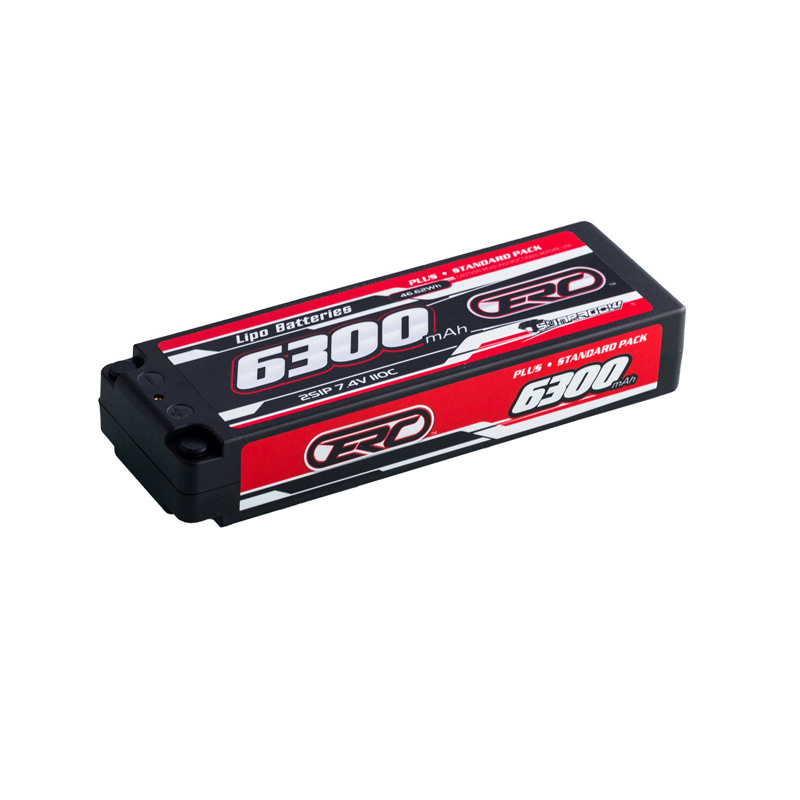 三圈霸道 ERC PLUS 6300mAh 7.4V 2S 110C 硬壳 锂电池 4mm