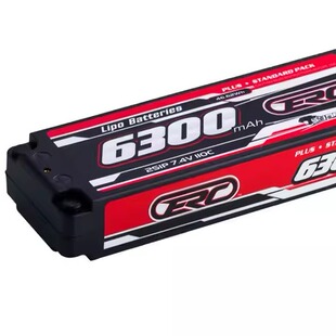 三圈霸道 ERC PLUS 6300mAh 7.4V 2S 110C 硬壳锂电池RC模型 4mm