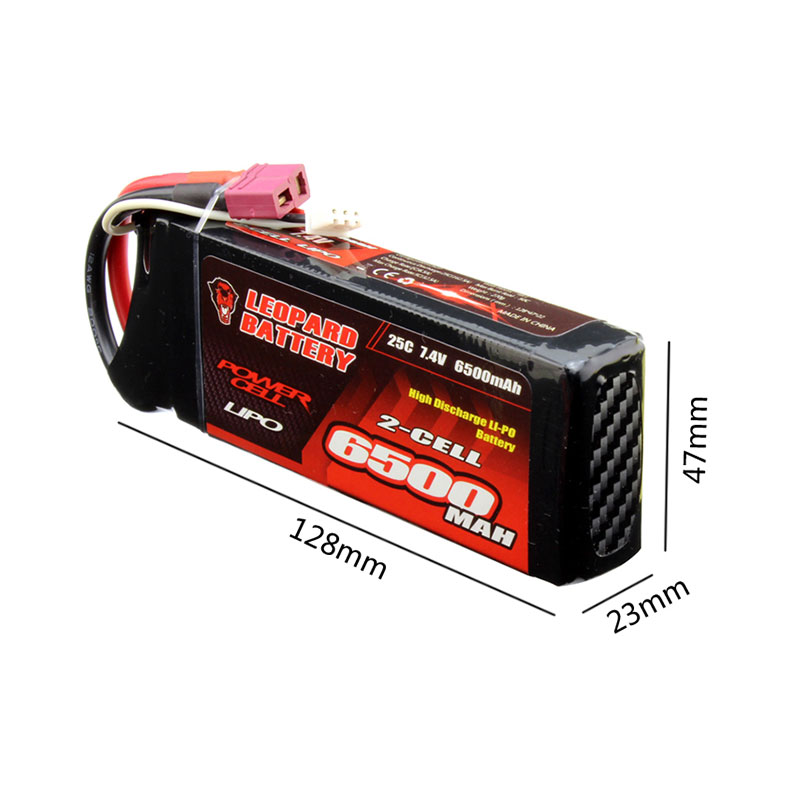 豹牌锂电池6500MAH30C7.4V/2S