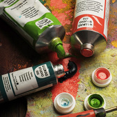 进口Lukas卢卡斯油画颜料专业画家专用美术生初学者套装 写生油彩