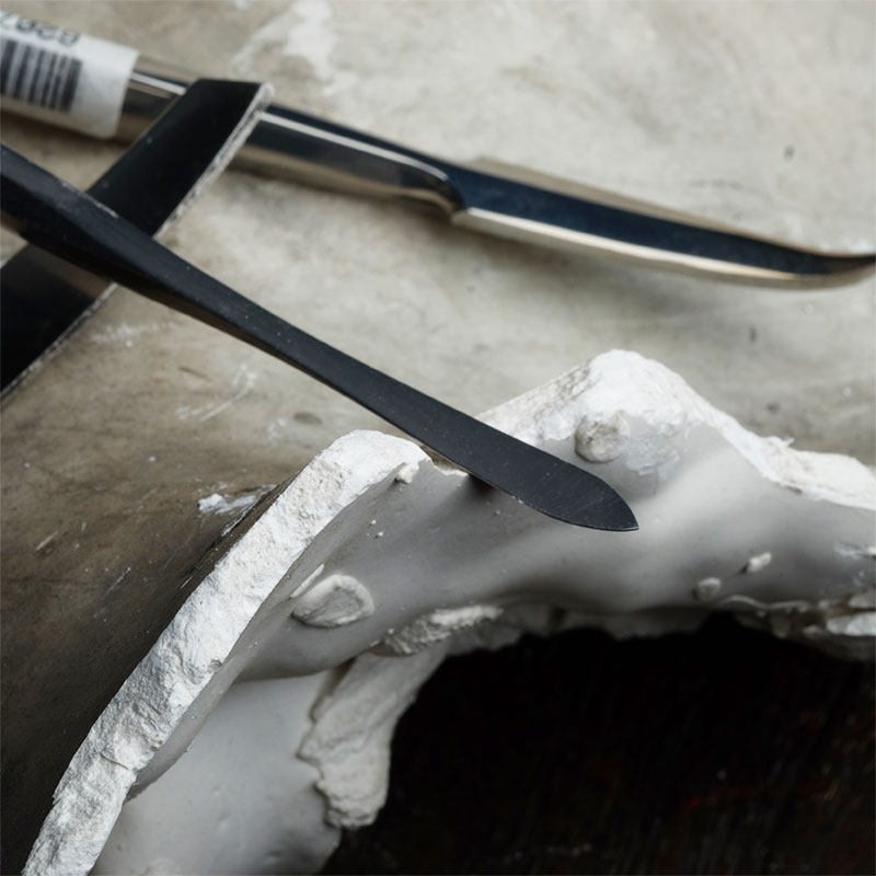 意大利进口rgm黑色哑亚光泥雕修复工具泥塑陶艺雕刻刀不沾泥雕刀