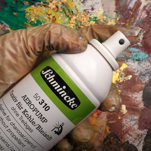 德国schmincke史明克油画上光油喷雾色粉画面保护漆素描定画液
